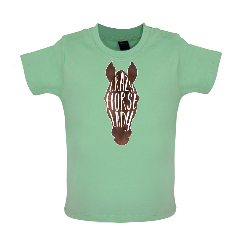 Crazy Horse Lady Baby T Shirt