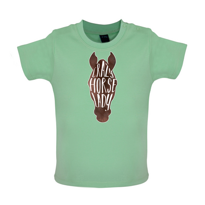 Crazy Horse Lady Baby T Shirt