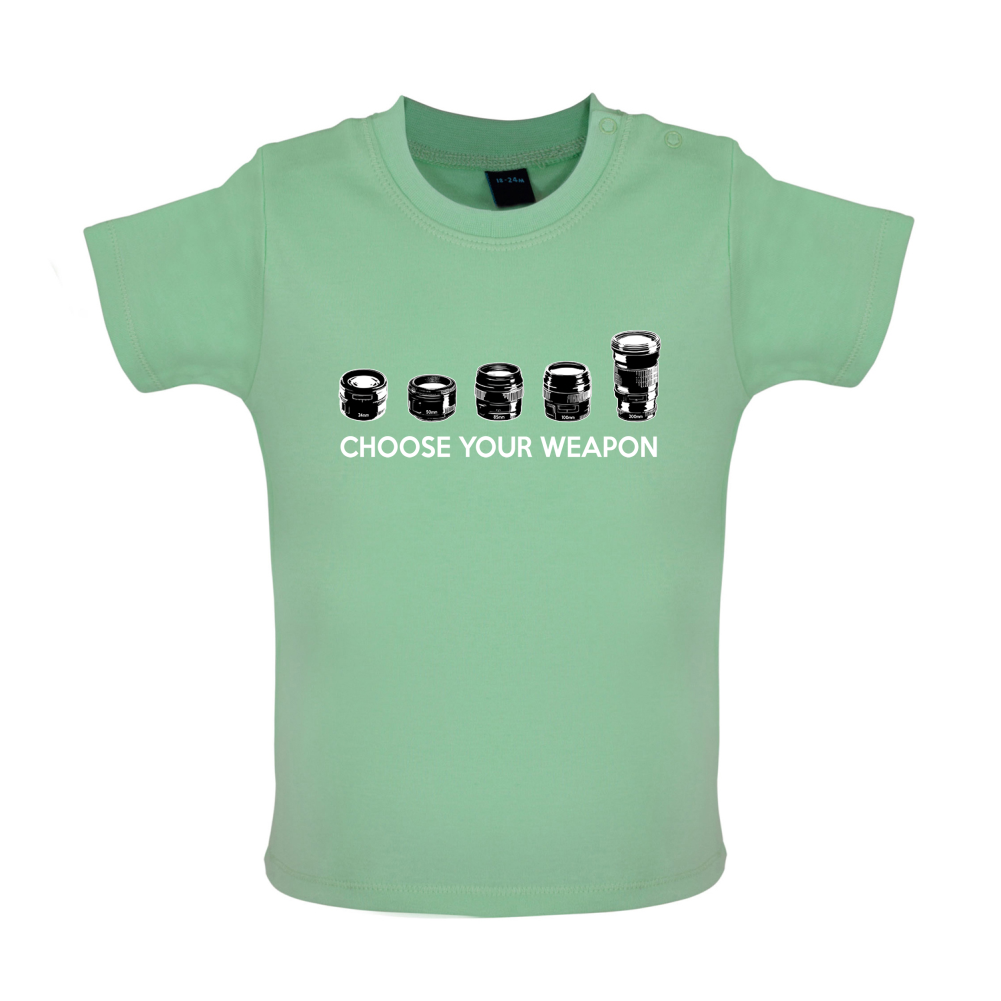 Choose your Weapon (Camera Lenses) Baby T Shirt