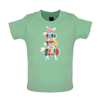 Meat Stack Diagram Baby T Shirt