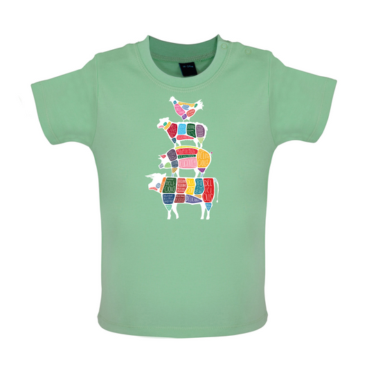 Meat Stack Diagram Baby T Shirt