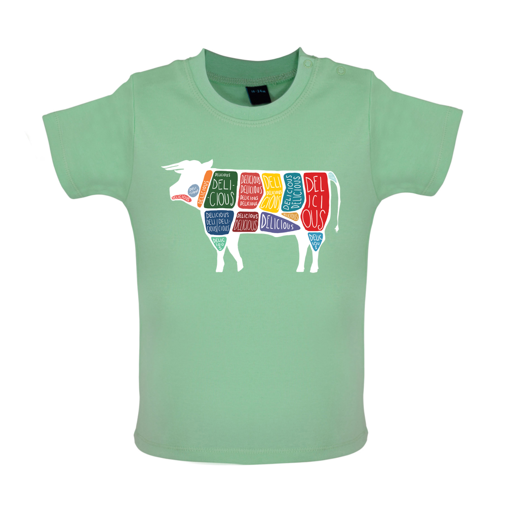 Delicious Cow Baby T Shirt