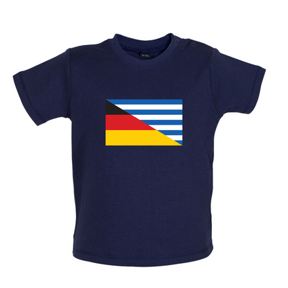 Half German Half Greek Flag Baby T Shirt