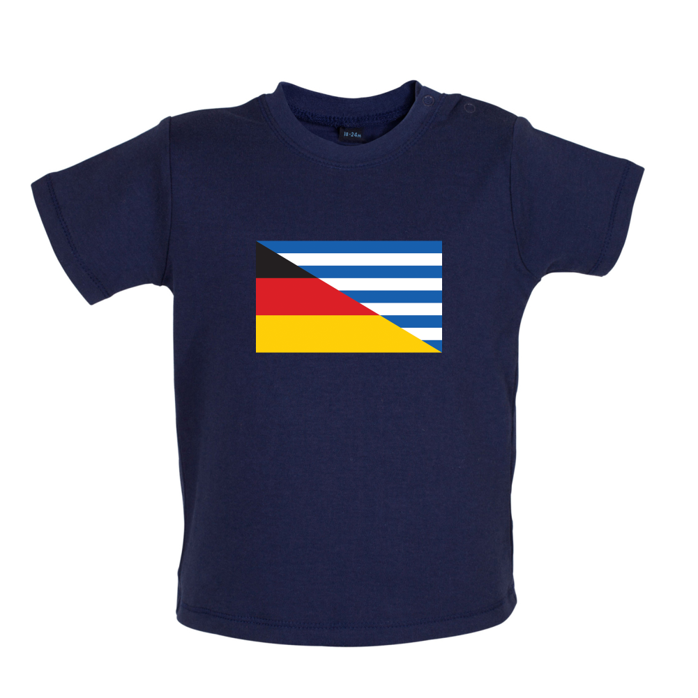 Half German Half Greek Flag Baby T Shirt