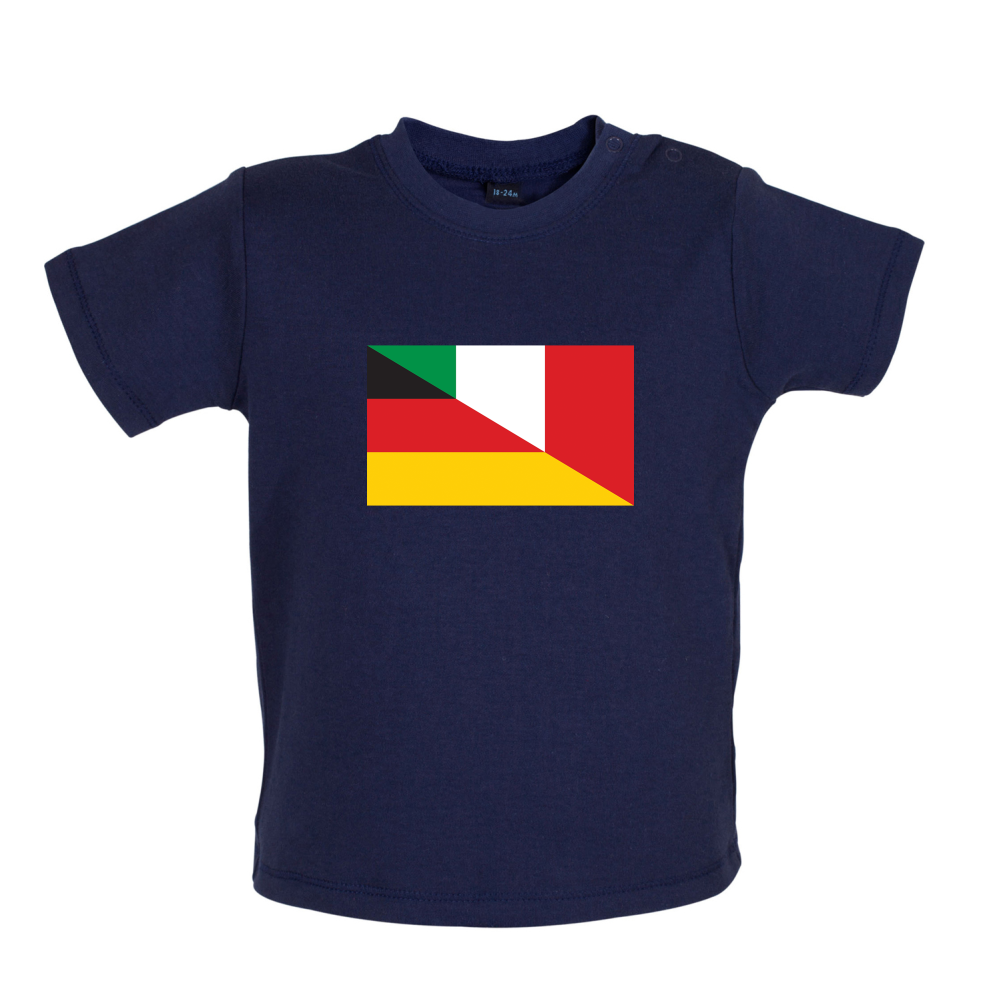 Half German Half Italian Flag Baby T Shirt