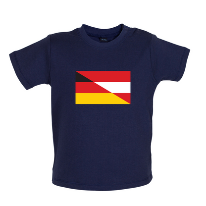 Half German Half Austrian Flag Baby T Shirt