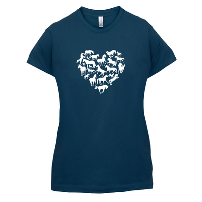 Love Heart Horse T Shirt
