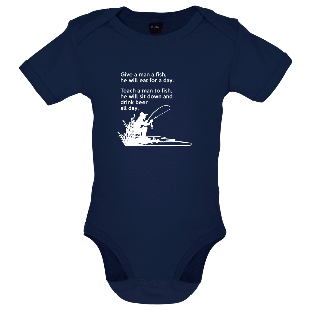 Fishing - He'll Drink Beer All Day Baby T Shirt