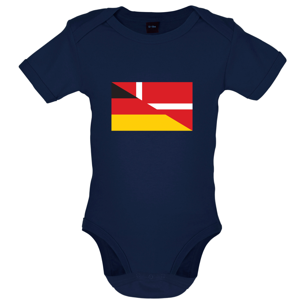 Half German Half Danish Flag Baby T Shirt