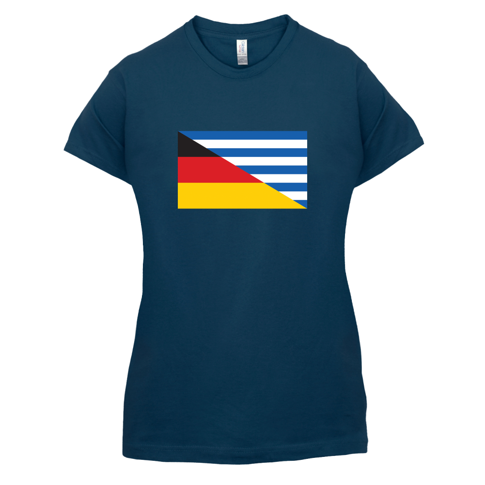 Half German Half Greek Flag T Shirt