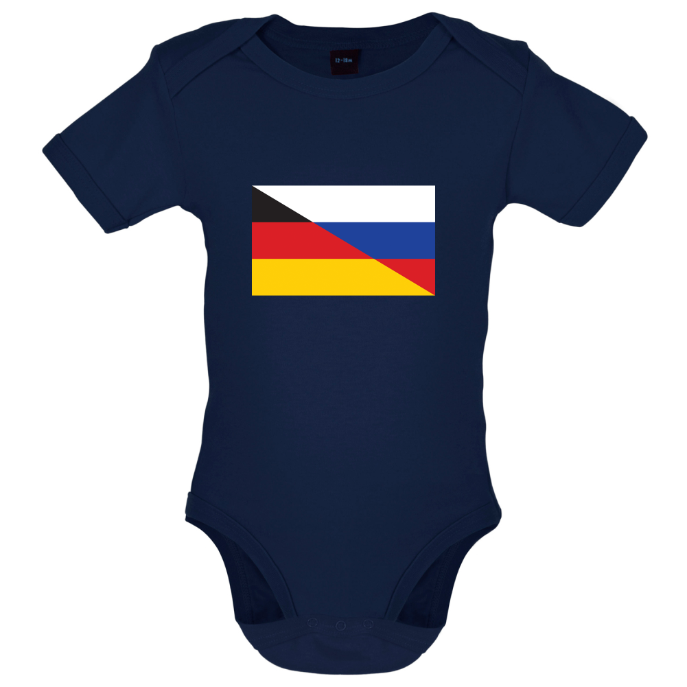 Half German Half Russian Flag Baby T Shirt