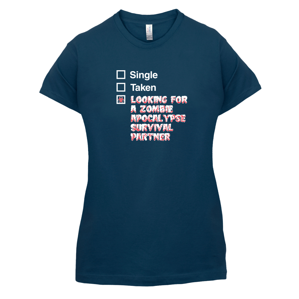 Single Taken Zombie Apocalypse T Shirt