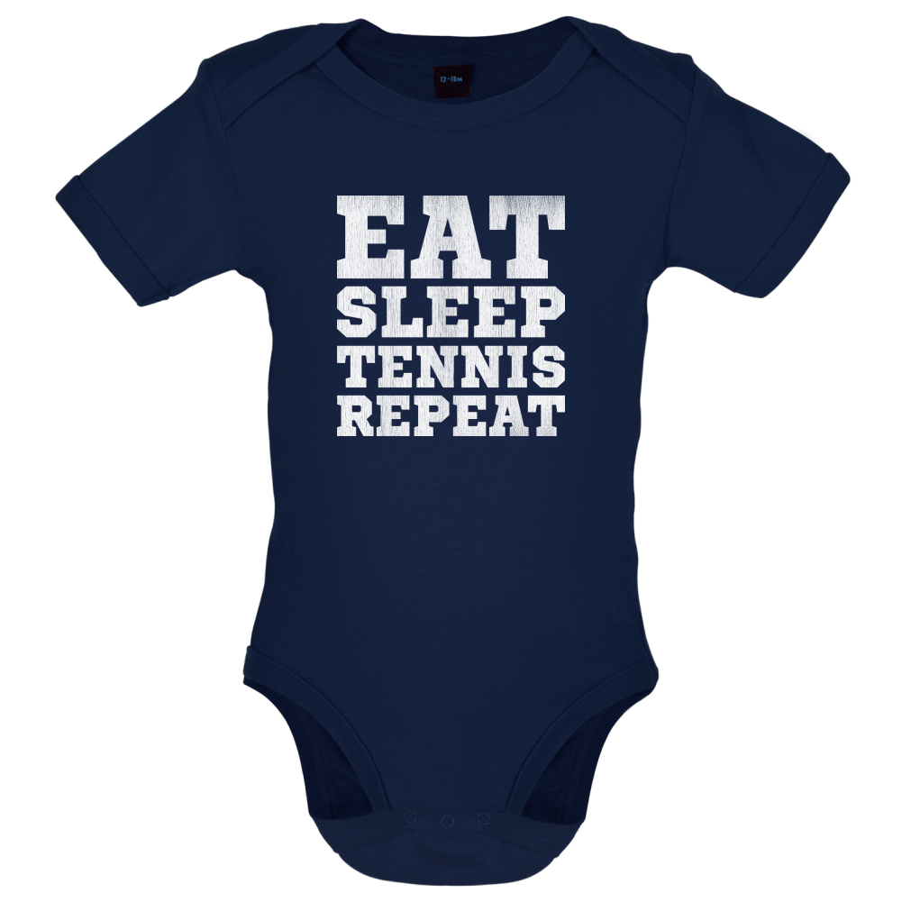 Eat Sleep Tennis Repeat Baby T Shirt