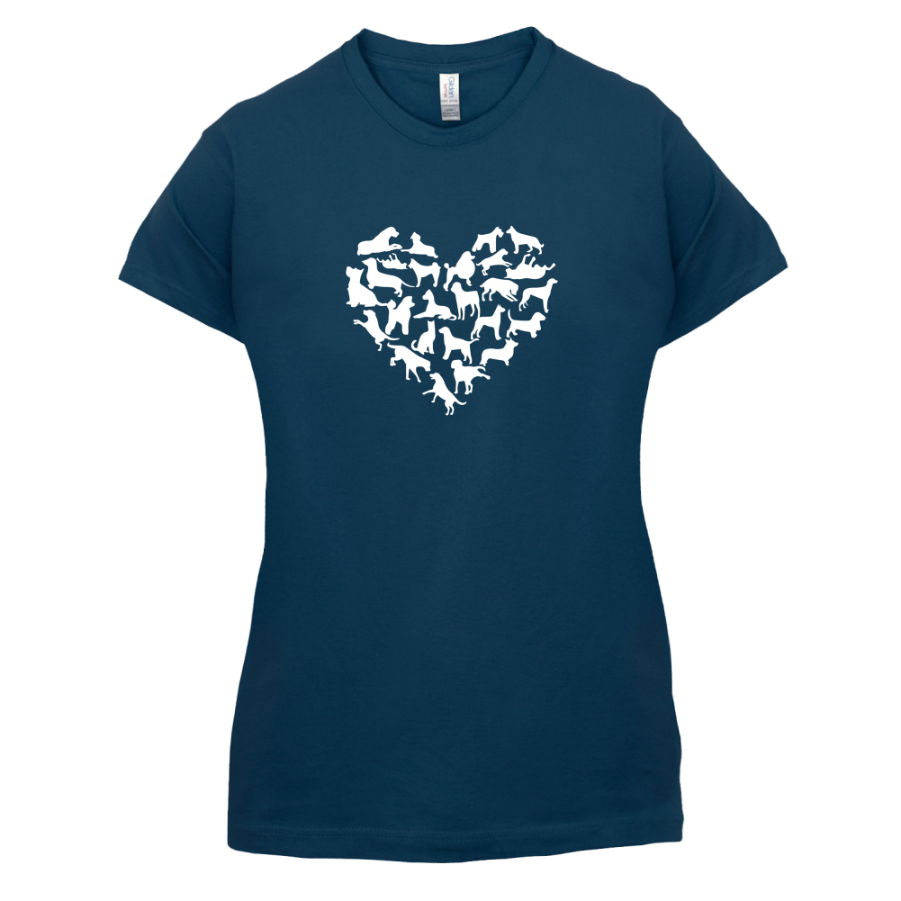 Love Heart Dogs T Shirt