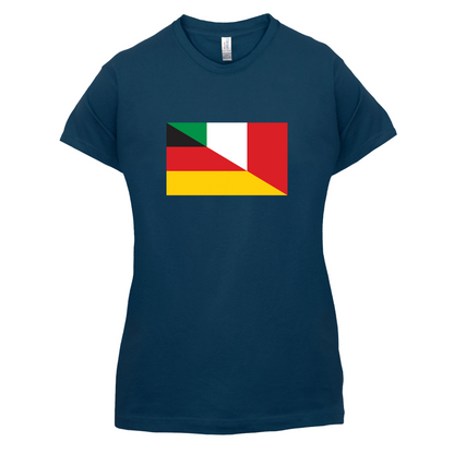 Half German Half Italian Flag T Shirt