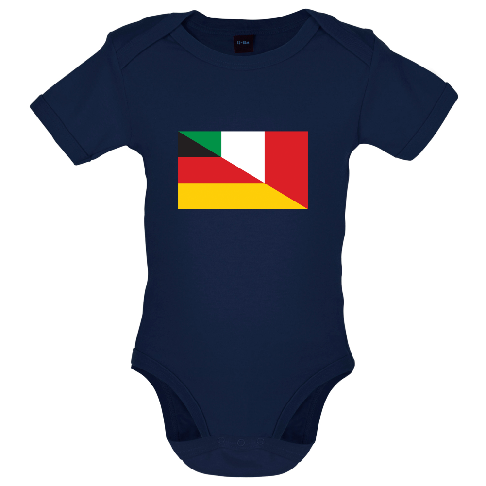 Half German Half Italian Flag Baby T Shirt