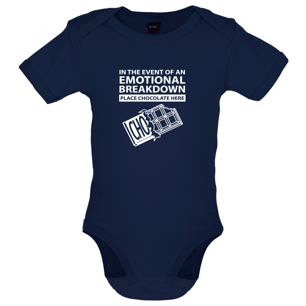 Emotional Breadown Place Chocolate Here Baby T Shirt