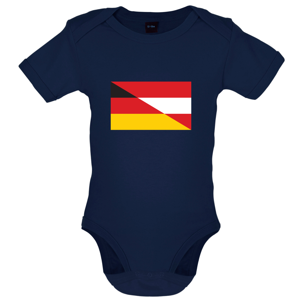 Half German Half Austrian Flag Baby T Shirt