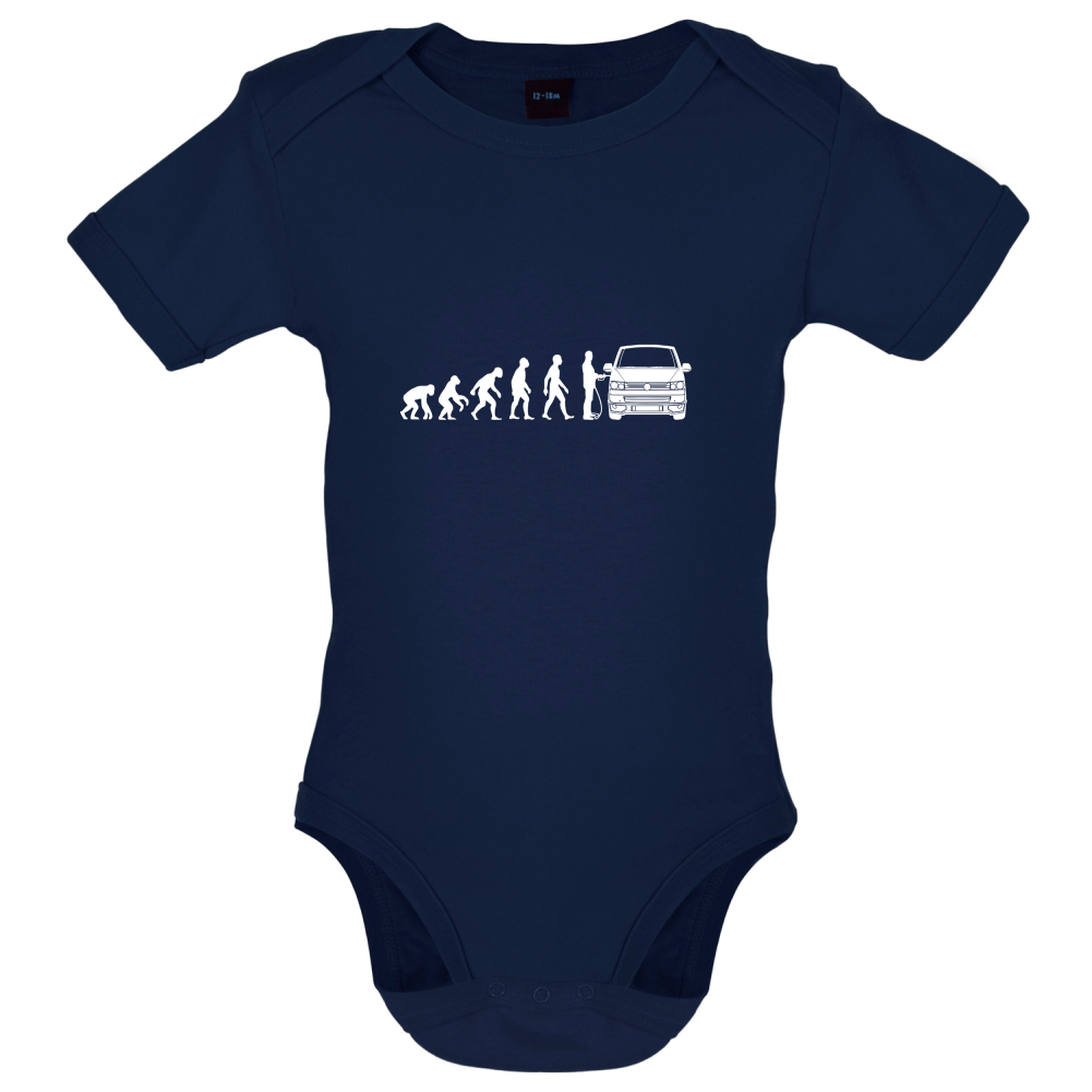 Evolution Of Man T5 Campervan Baby T Shirt