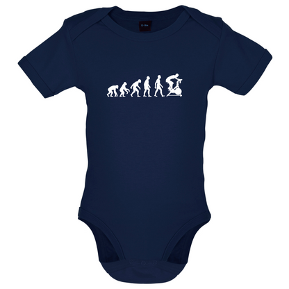 Evolution Of Man Spin Baby T Shirt