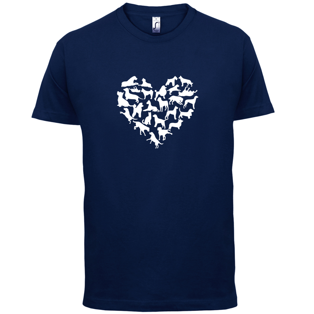 Love Heart Dogs T Shirt