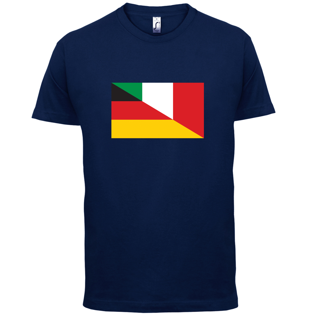 Half German Half Italian Flag T Shirt