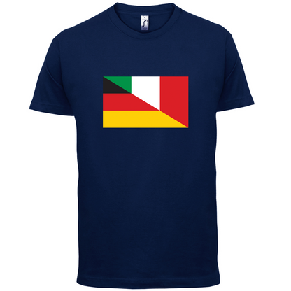 Half German Half Italian Flag T Shirt