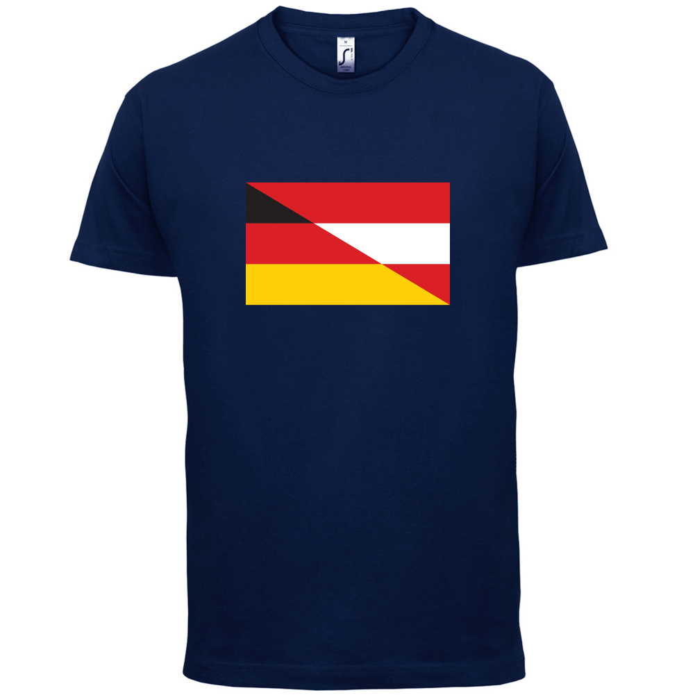 Half German Half Austrian Flag T Shirt