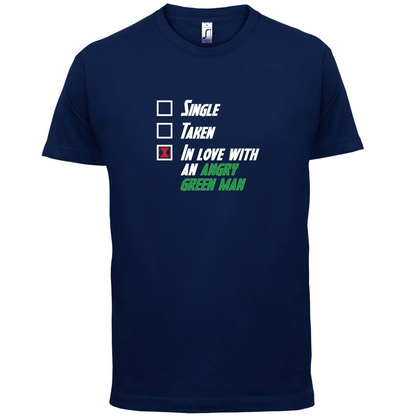 Single Taken Angry Green Man T Shirt