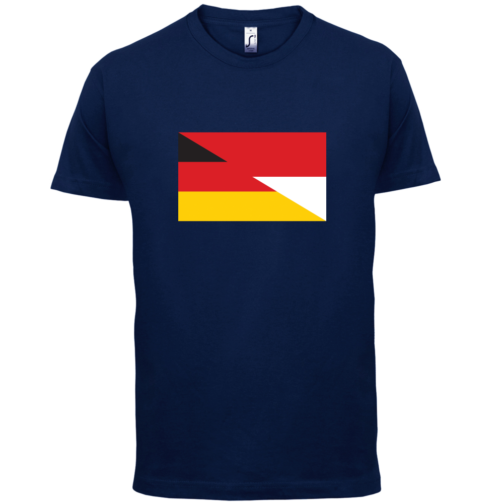 Half German Half Polish Flag T Shirt