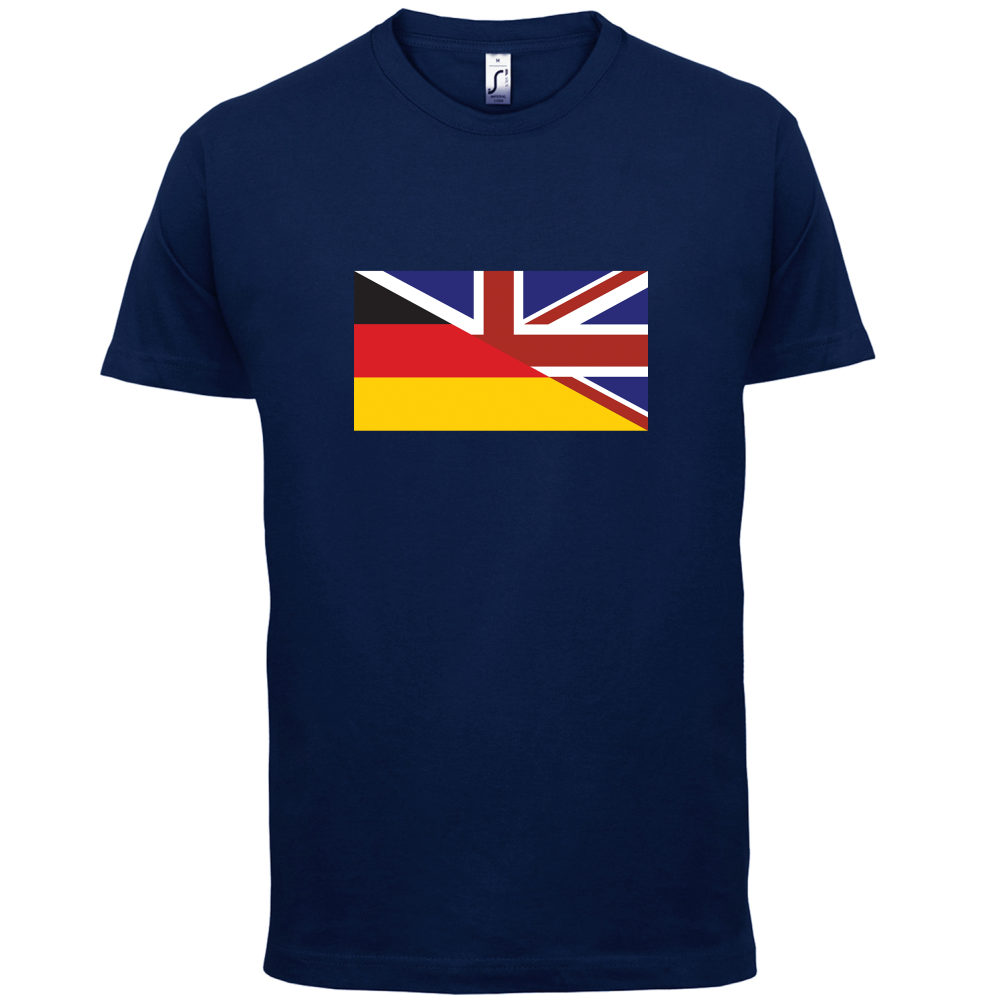 Half German Half British Flag T Shirt