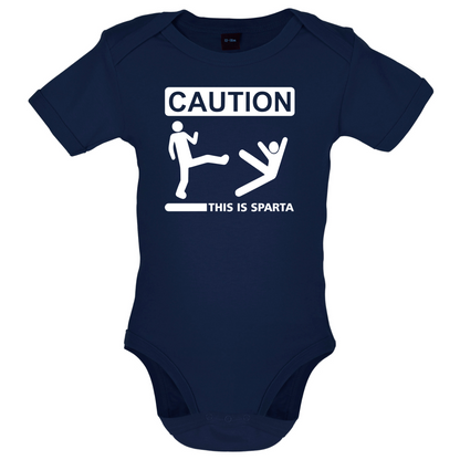 Caution This Is Sparta Baby T Shirt