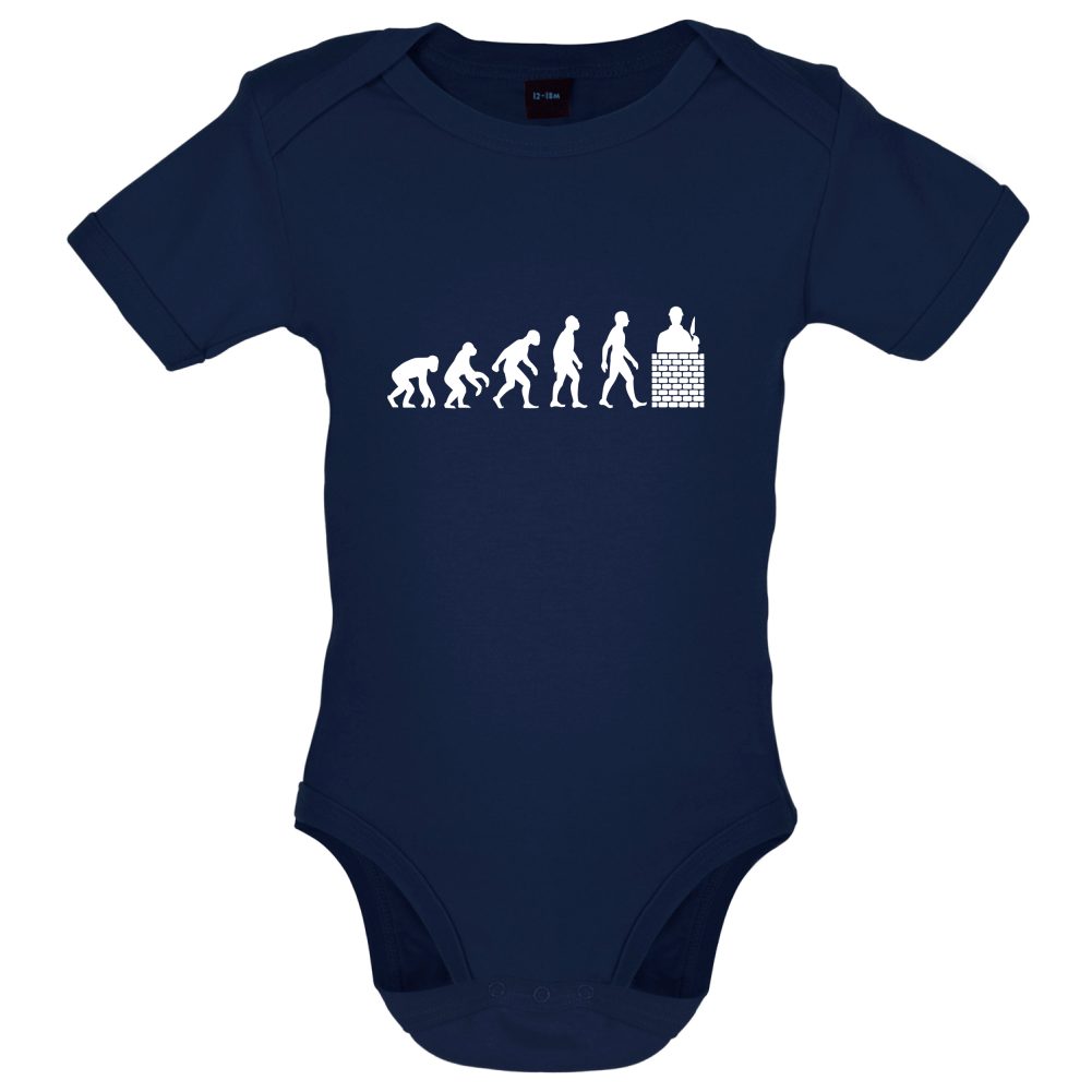 Evolution Of Man Brick Layer Baby T Shirt