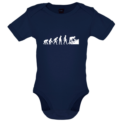Evolution Of Man Roofer Baby T Shirt