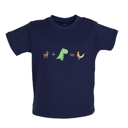 T-Rex, Deer, Kangaroo Baby T Shirt