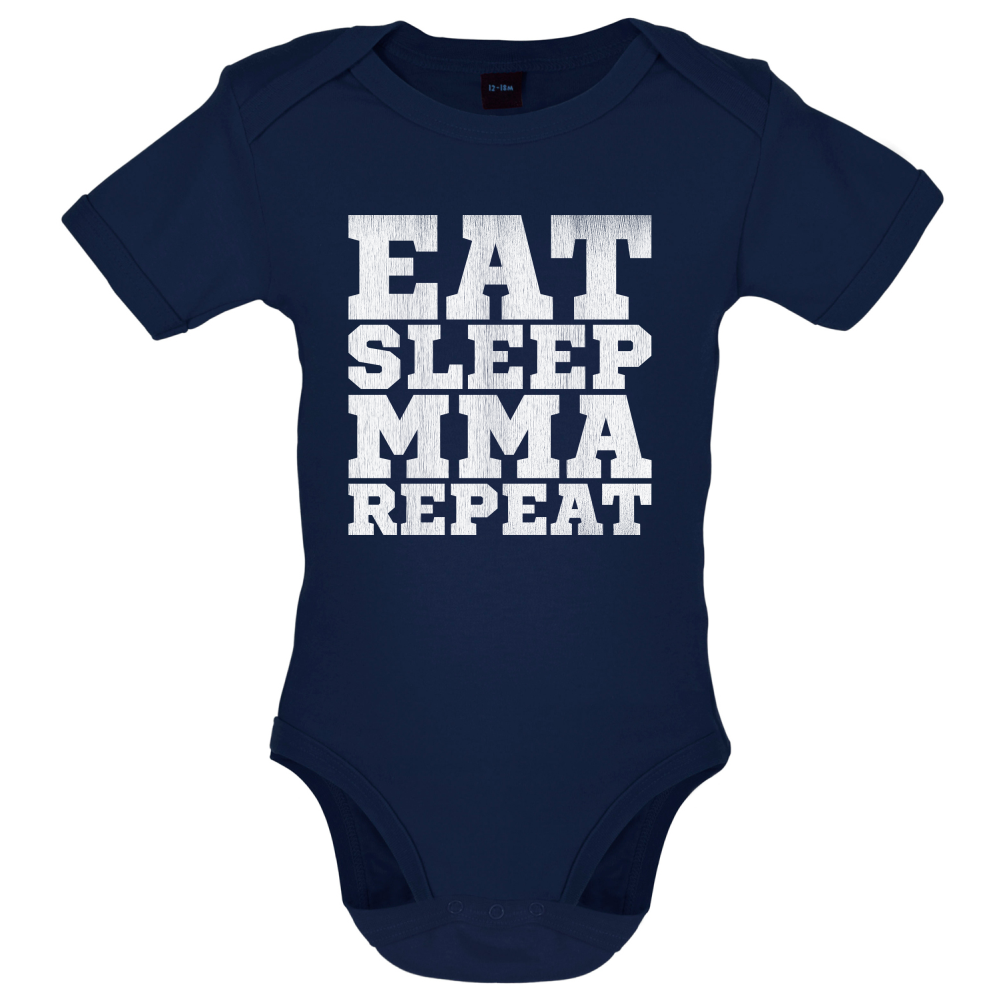 Eat Sleep MMA REPEAT Baby T Shirt