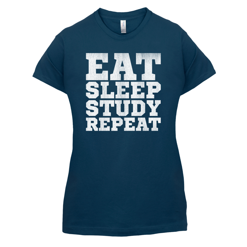 Eat Sleep Study Repeat T Shirt