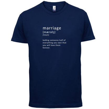 Funny Definition Marriage T Shirt
