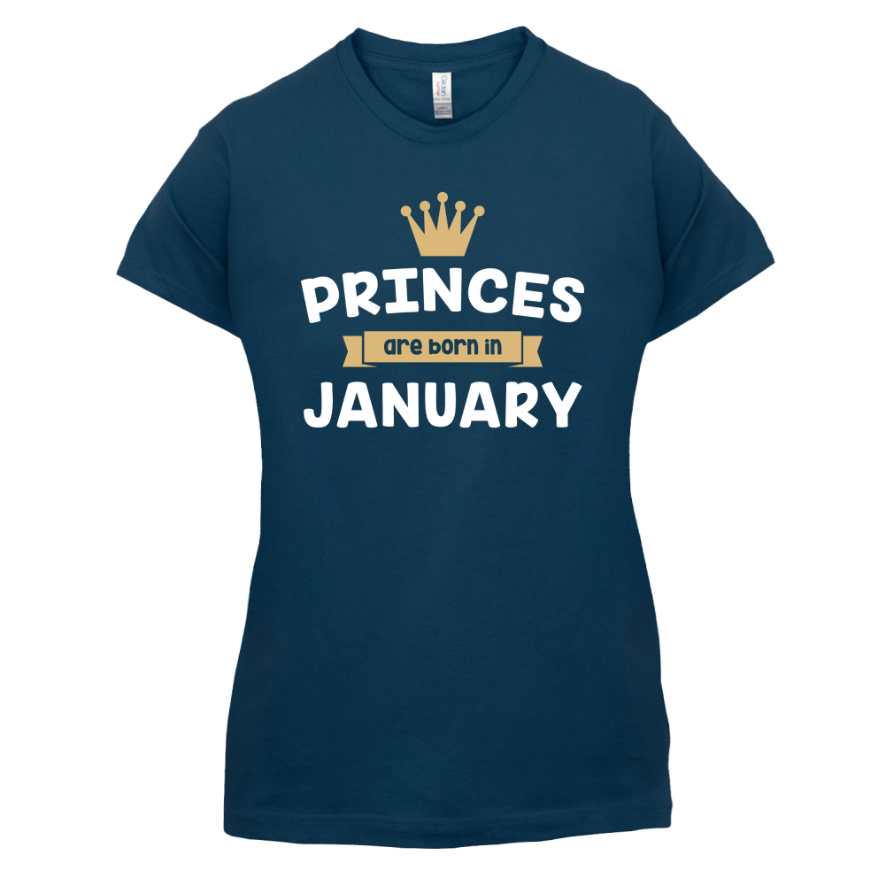 Princes Are Born In January T Shirt