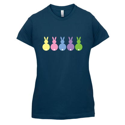 Multi Colour Easter Bunny's T Shirt