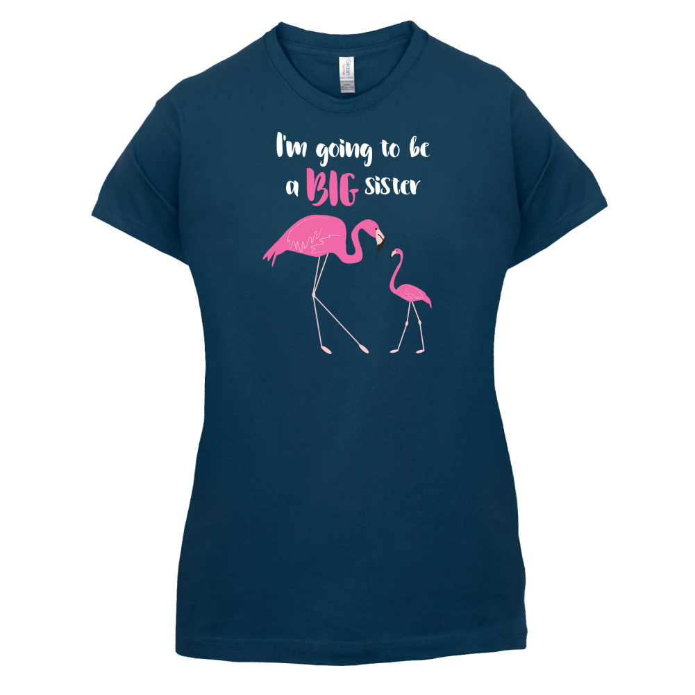 Big Sister Flamingo  T Shirt