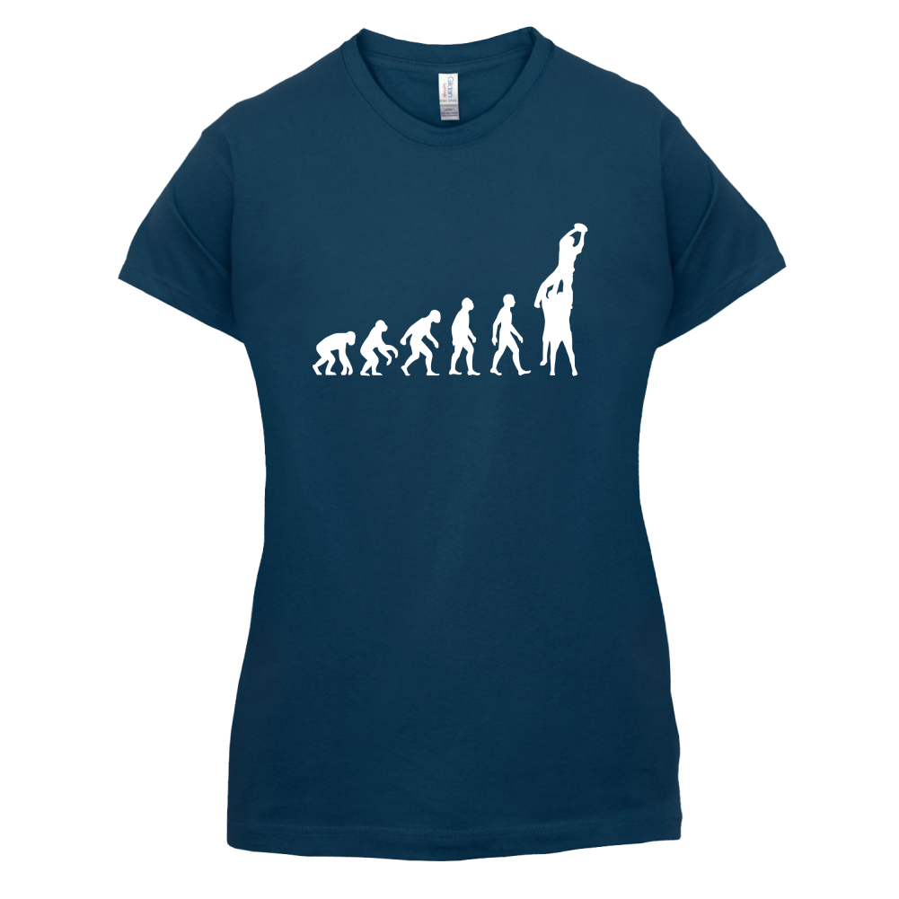 Evolution of Rugby Line Out T Shirt