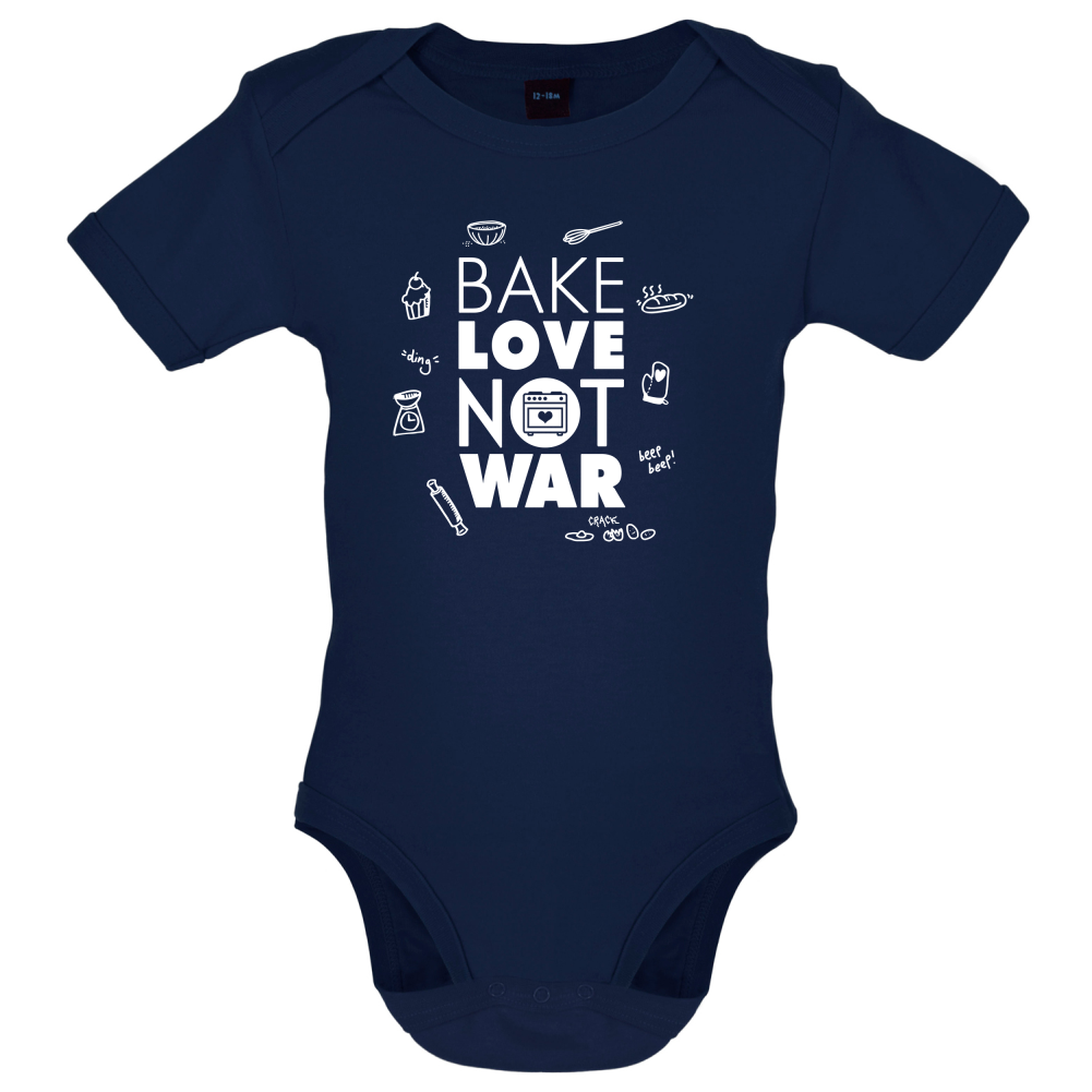 Bake Love Not War Baby T Shirt