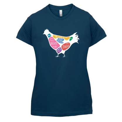 Butcher Chicken Diagram T Shirt