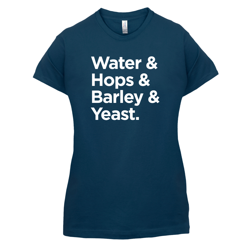 Watrer & Hops & Barley & Yeast T Shirt