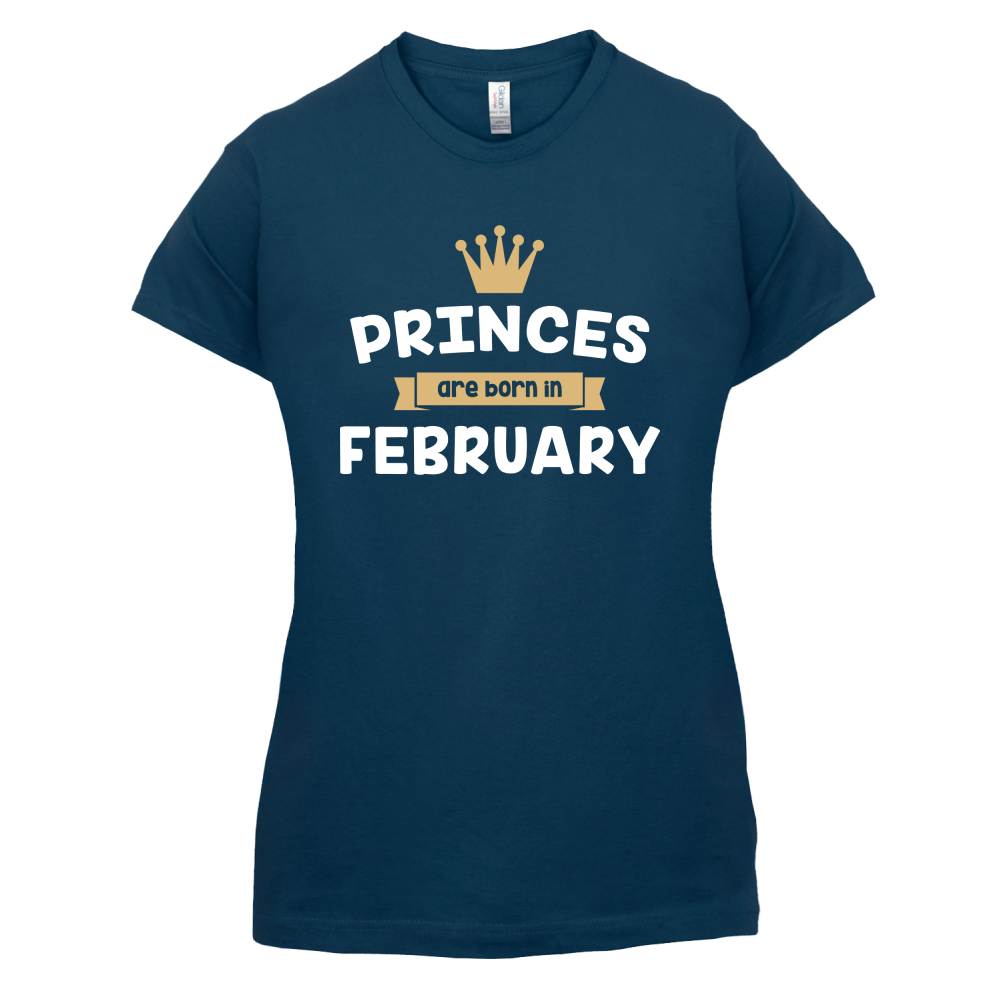 Princes Are Born In February T Shirt