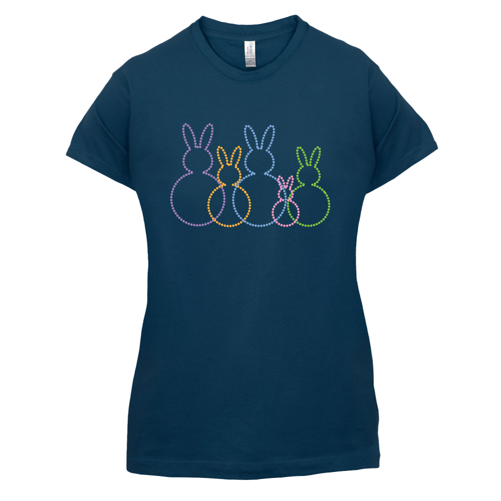 Bunny Family Outline T Shirt