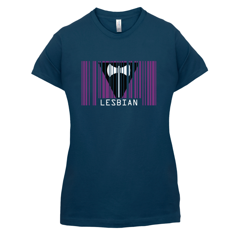 LGBT Barcode Flags - Lesbian T Shirt