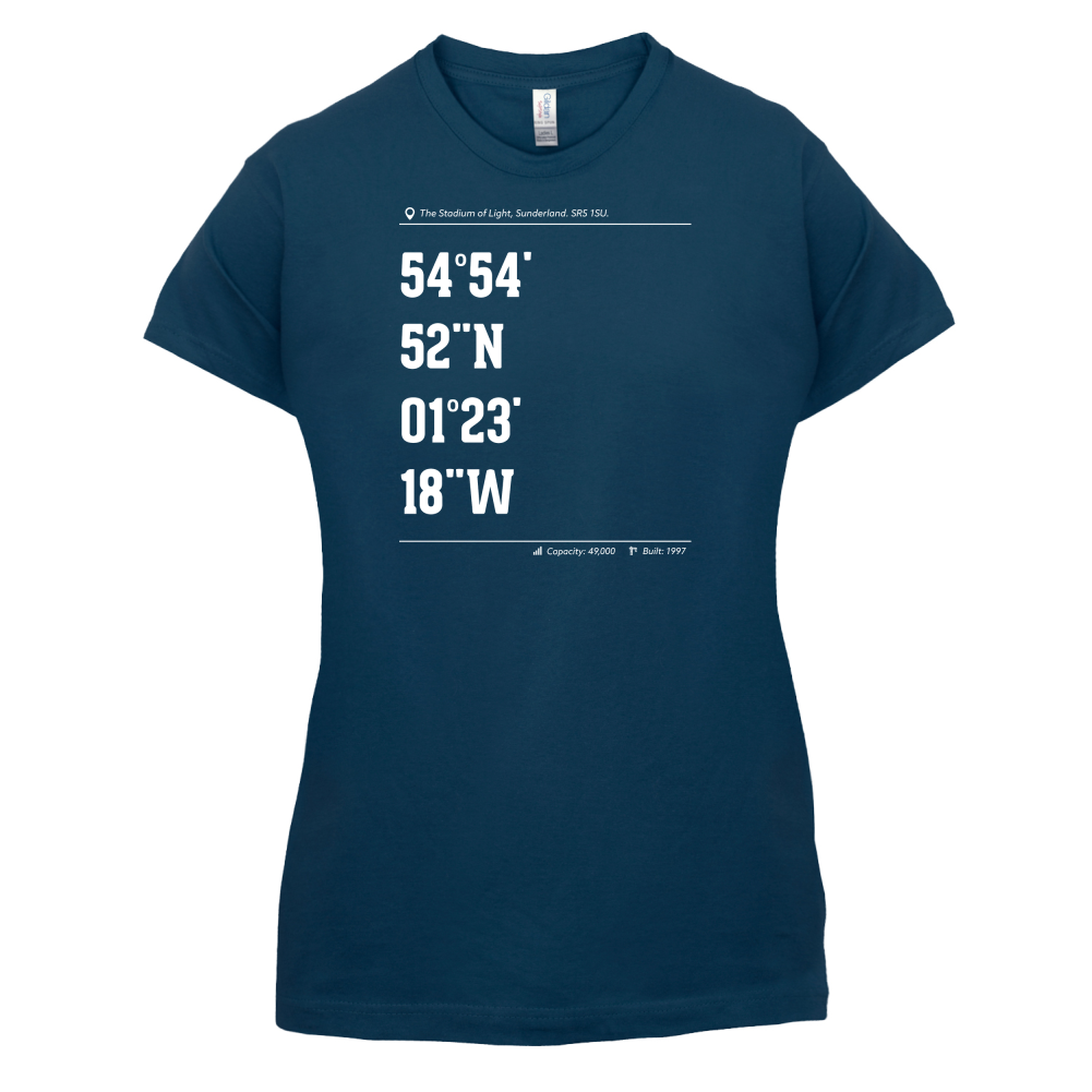Stadium Coordinates Sunderland T Shirt