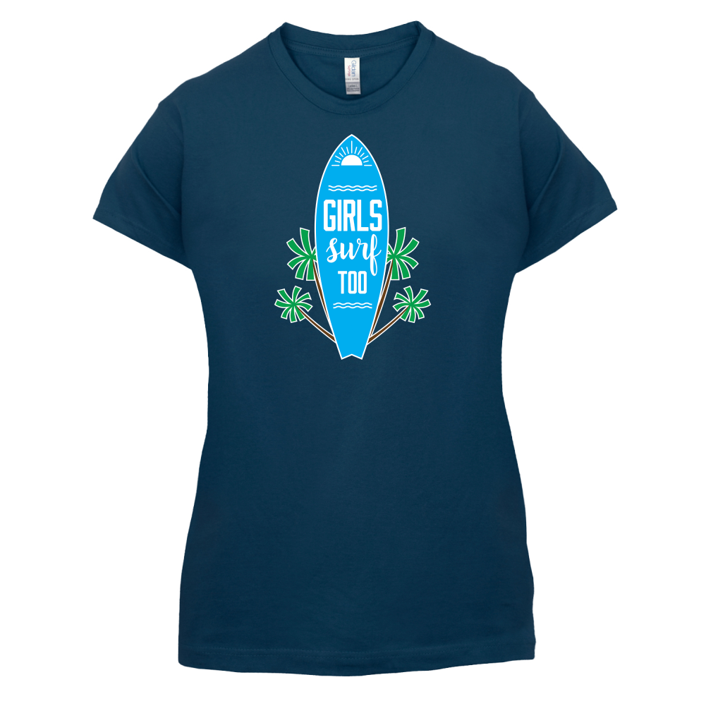 Girls Surf Too T Shirt